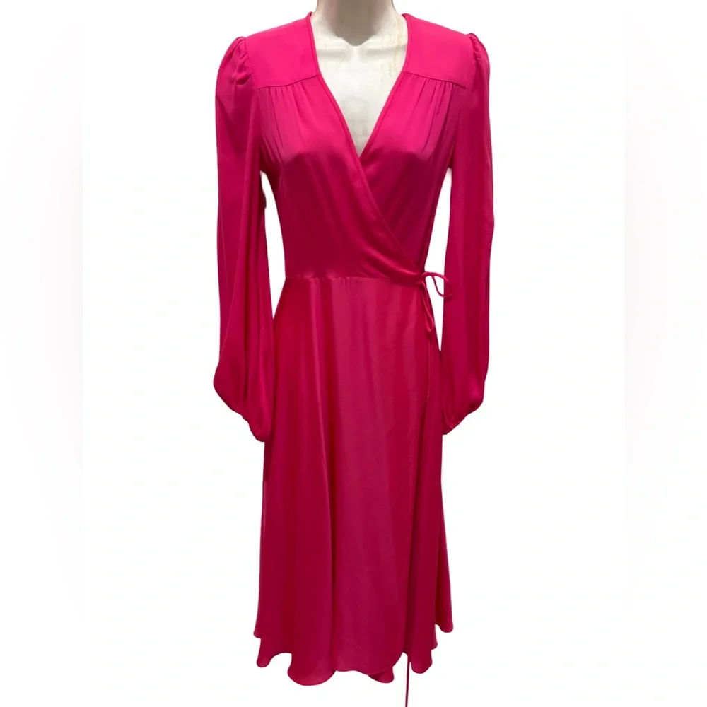 Elegant Milly Pink Wrap Dress. Size 4 - Picture 1 of 4